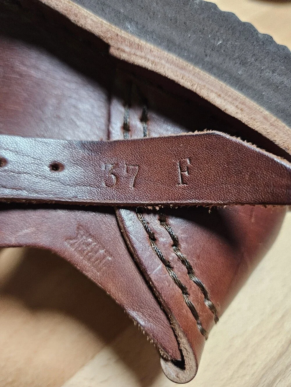 TrekLeather Tex Mary Jane Brown Leather Sandal Women's EU37